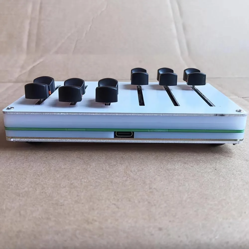 کنترلر فیدر MIDI 6 کاناله 45 میلیمتری - نگاشت CC سفارشی USB برای نرمافزار DAW کنترلر فیدر MIDI 6 کاناله 45 میلیمتری - نگاشت CC سفارشی USB برای نرمافزار DAW