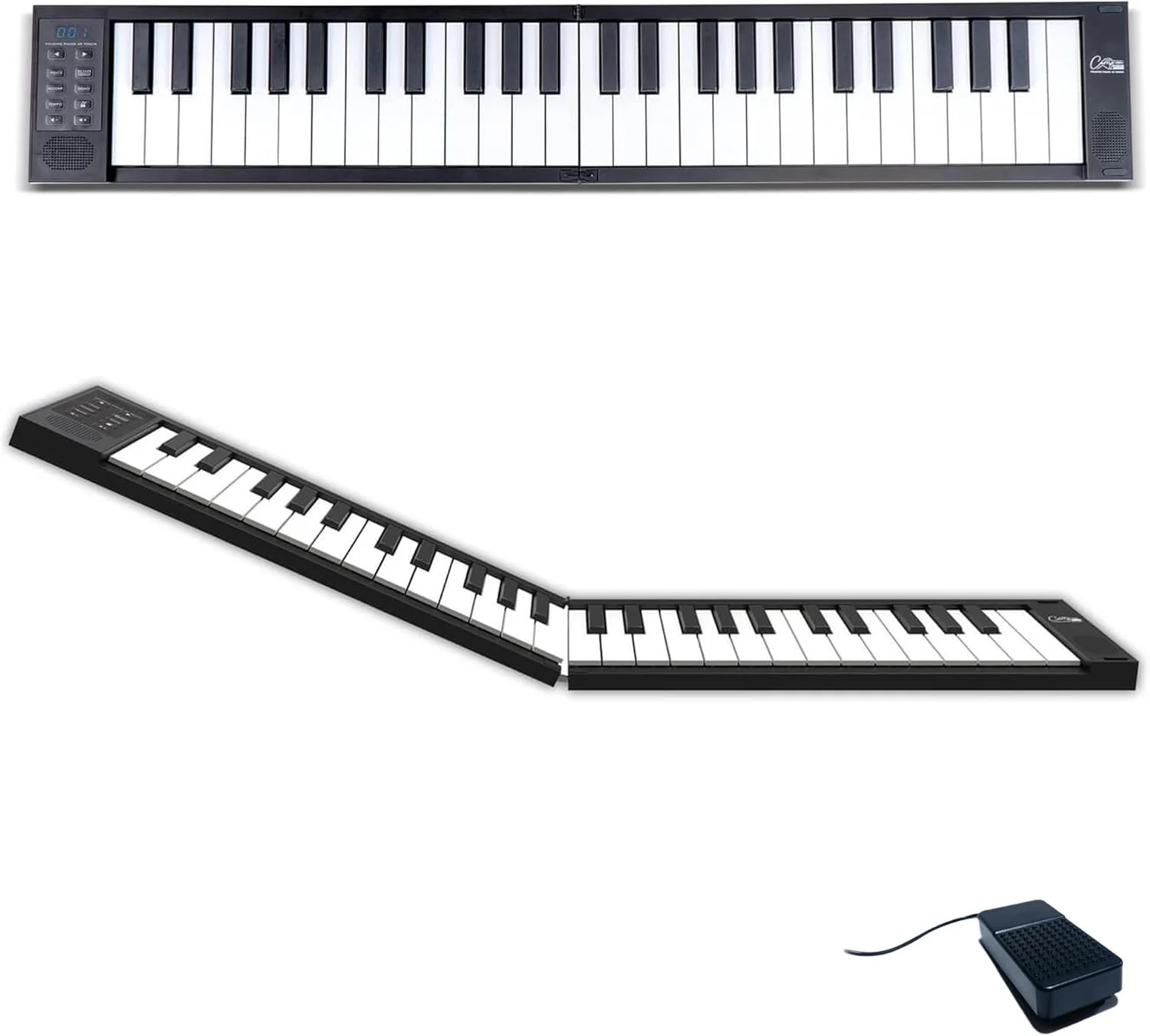 Blackstar FP-49 صفحه کلید لمسی 49 کلید، حساس به لمس، قابل حمل، تاشو، با کنترلر USB-MIDI، با باتری قابل شارژ، مشکی