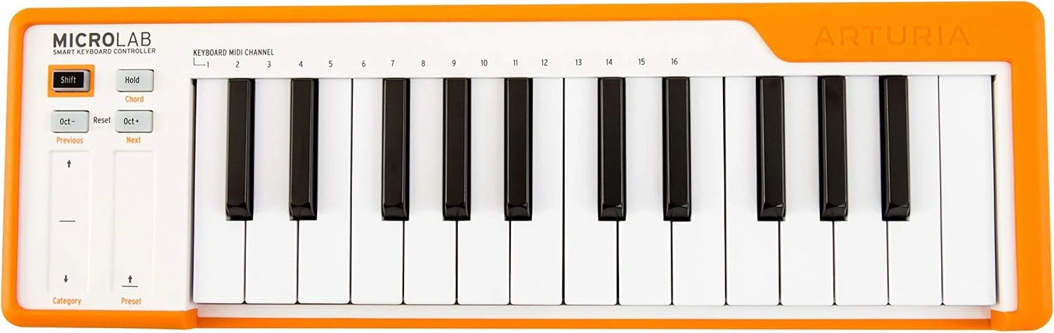 Arturia MicroLab نارنجی – کیبورد کنترلر USB جمع و جور 25 کلیدی