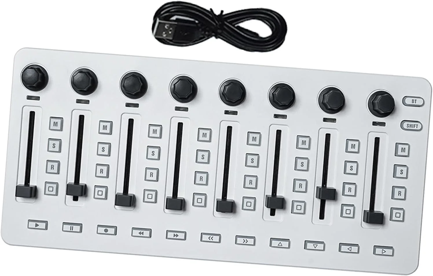 کنترلر MIDI قابل حمل Amagogo، 8 دکمه، 8 محرک کنترلی قابل تخصیص، کنترلر USB، میکسر MIDI