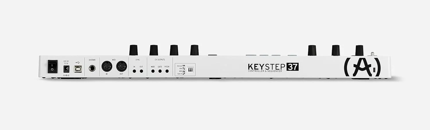 Arturia - Keystep 37- کنترلر MIDI خلاقانه، Sequencer، Arpeggiator و تولید کننده آکورد - کیبورد 37 کلیدی Slimkey، کنترلرهای MIDI CC قابل تخصیص، حالت مقیاس، گزینه های اتصال متنوع
