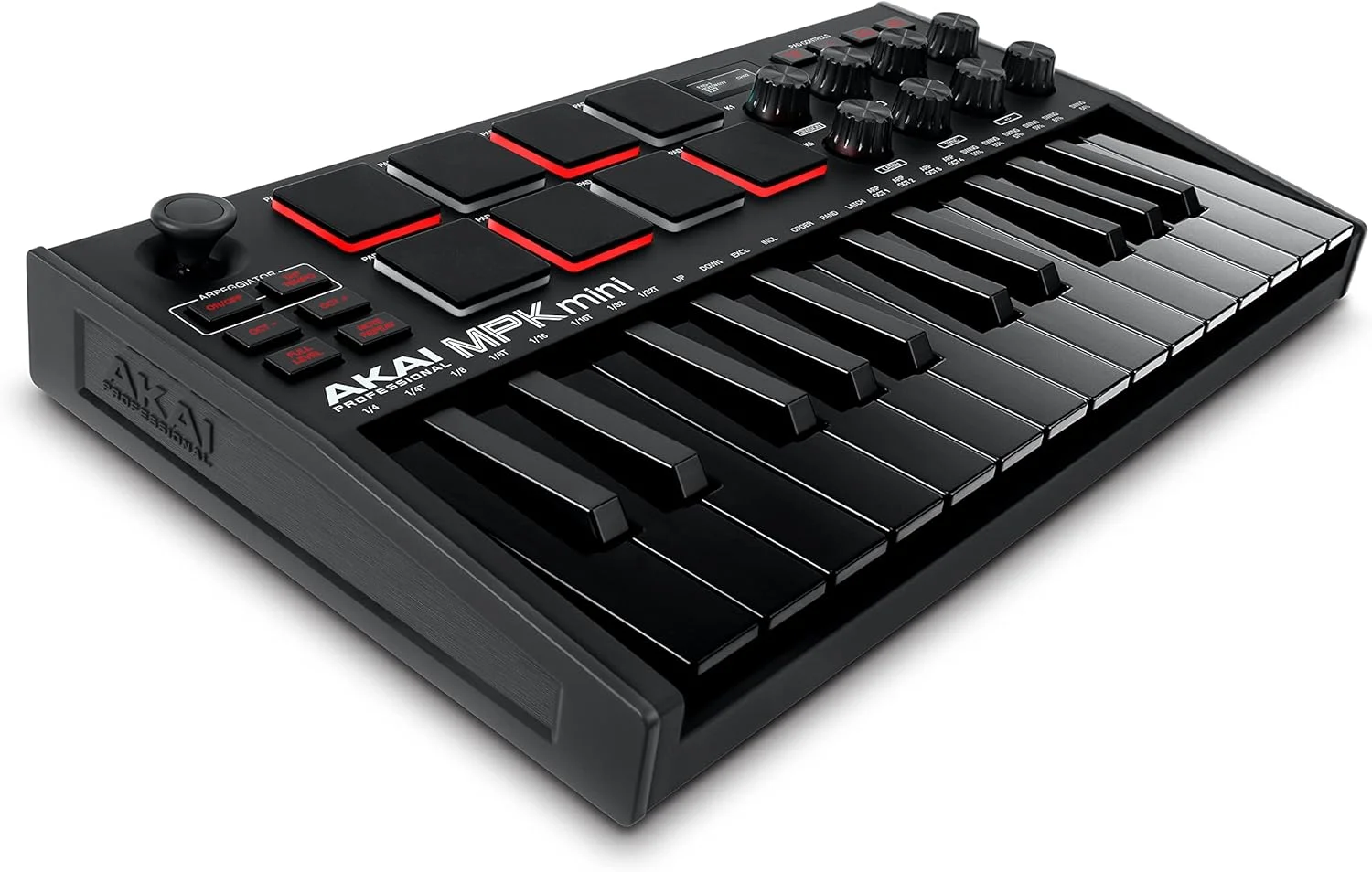 AKAI Professional MPK Mini MK3 Black – کنترلر کیبورد MIDI USB با 25 کلید و M-Audio M-Track Solo – کارت صدای USB برای ضبط