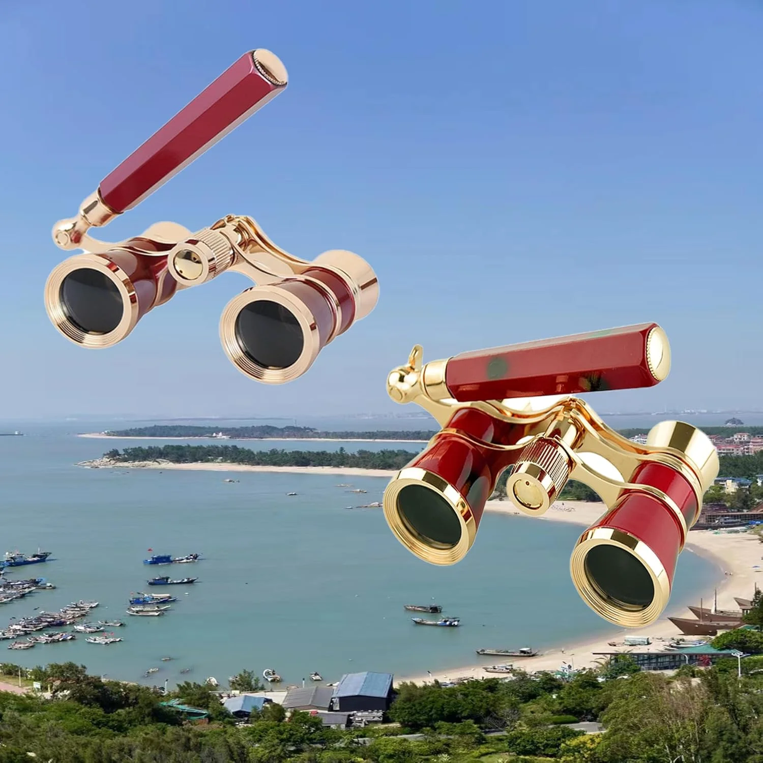 دوربین تئاتر Yourelexit® مدل Opera، دوربین دوچشمی تئاتر، عینک اپرا، مینی، سبک وزن، دسته تاشو قابل تنظیم با زنجیر، طرح قدیمی، مناسب بزرگسالان، کودکان و بانوان برای کنسرت موسیقی و سینما