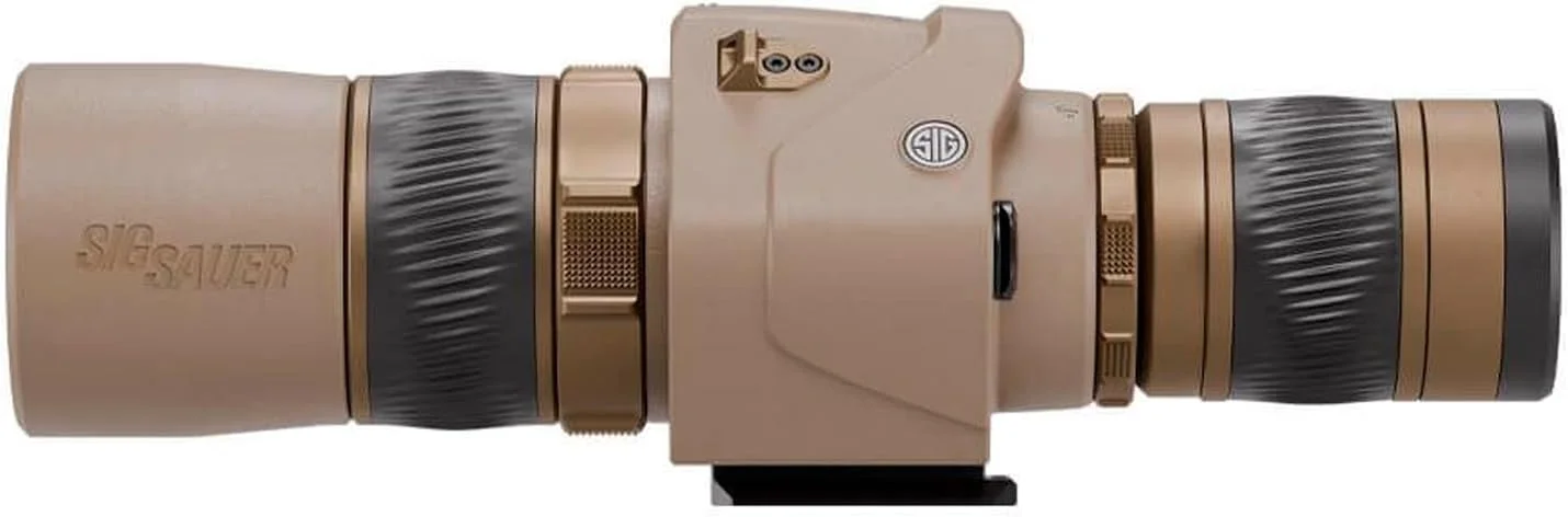 دوربین دیده‌بانی SIG SAUER OSCAR6 HDX PRO 16-32x60mm، تثبیت کننده تصویر، فوکوس سریع، چشمی مستقیم، ضد آب، سازگار با سه پایه، مناسب شکار، به همراه کیف حمل، بند دستی، پوشش لنز، چشمی و آفتابگیر (SOO62001)