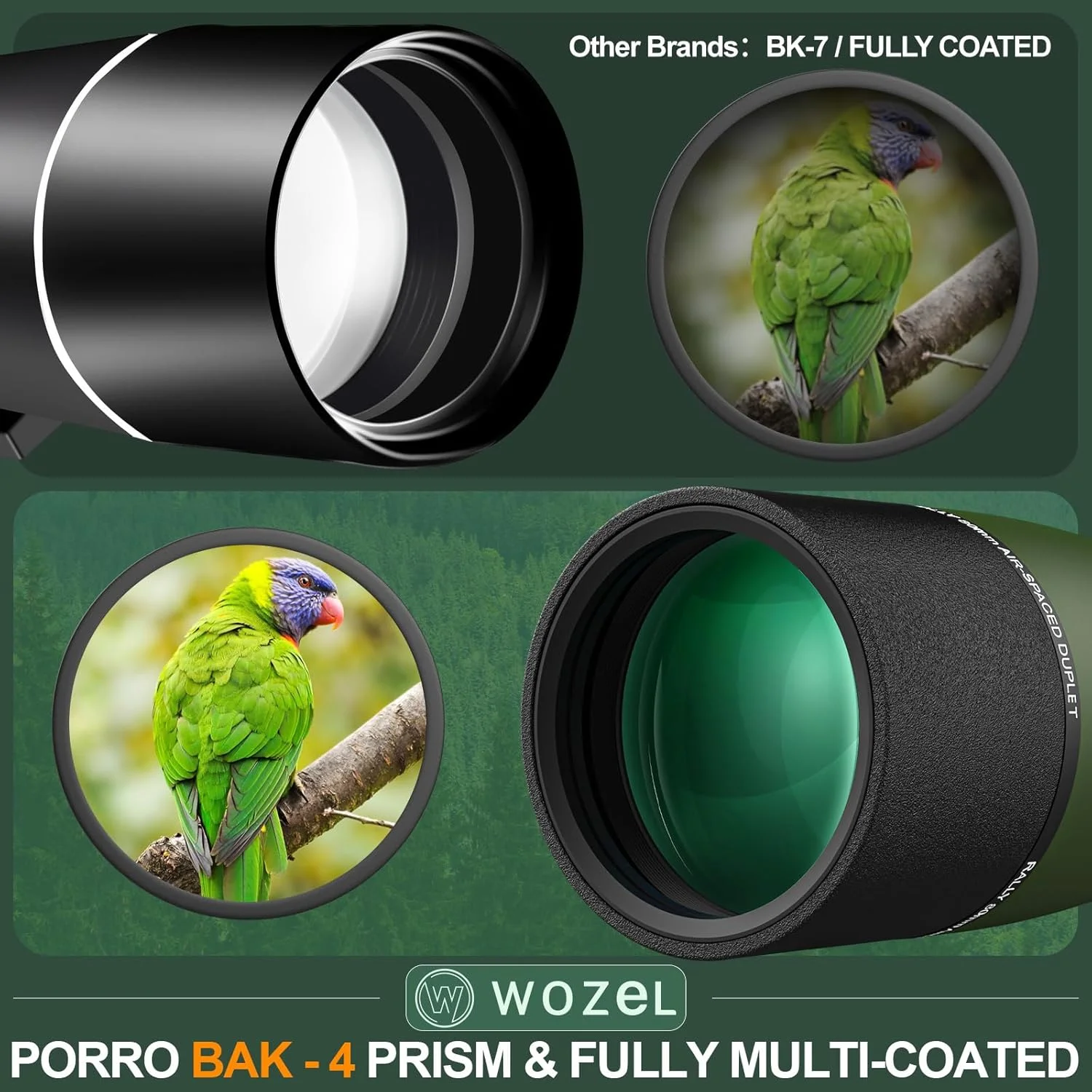 تلسکوپ های دیدبانی 25-75X80/100 برای هدف زنی - تلسکوپ دیدبانی HD با کیف حمل - تلسکوپ دیدبانی ضد آب BAK4 برای تماشای پرندگان، شکار و تماشای حیات وحش