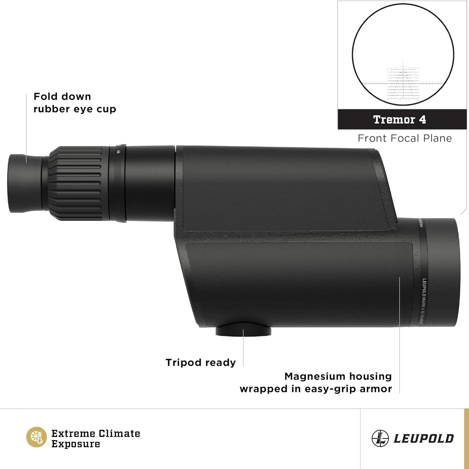 دوربین دیدهبانی لوپولد Mark 4 12-40x60mm مشکی با شبکه ترمر 4 (182942) دوربین دیدهبانی لوپولد Mark 4 12-40x60mm مشکی با شبکه ترمر 4 (182942)