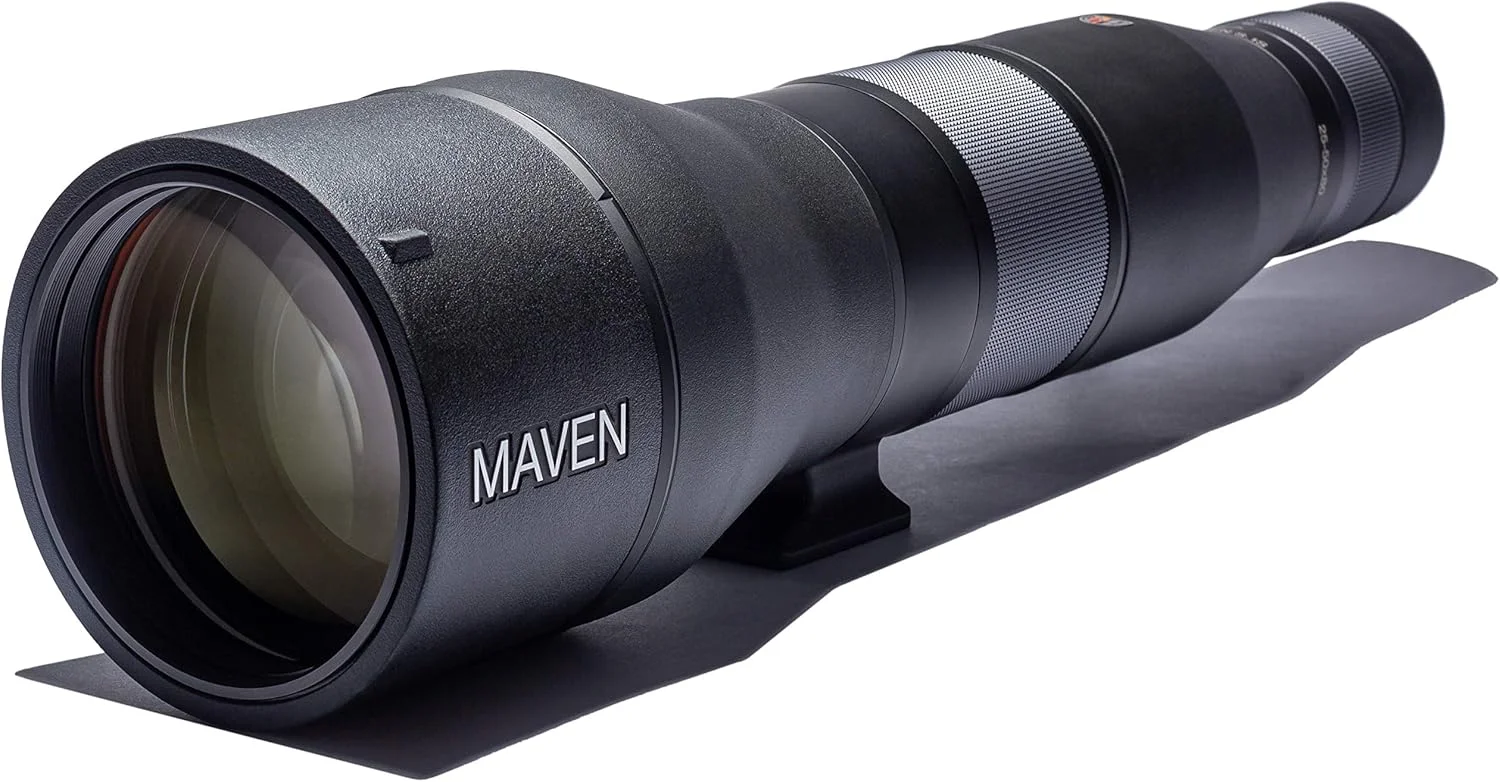 تلسکوپ دیدبانی Maven S.1S 25-50 X 80mm FL، شیشه فلوریت، مشکی/خاکستری