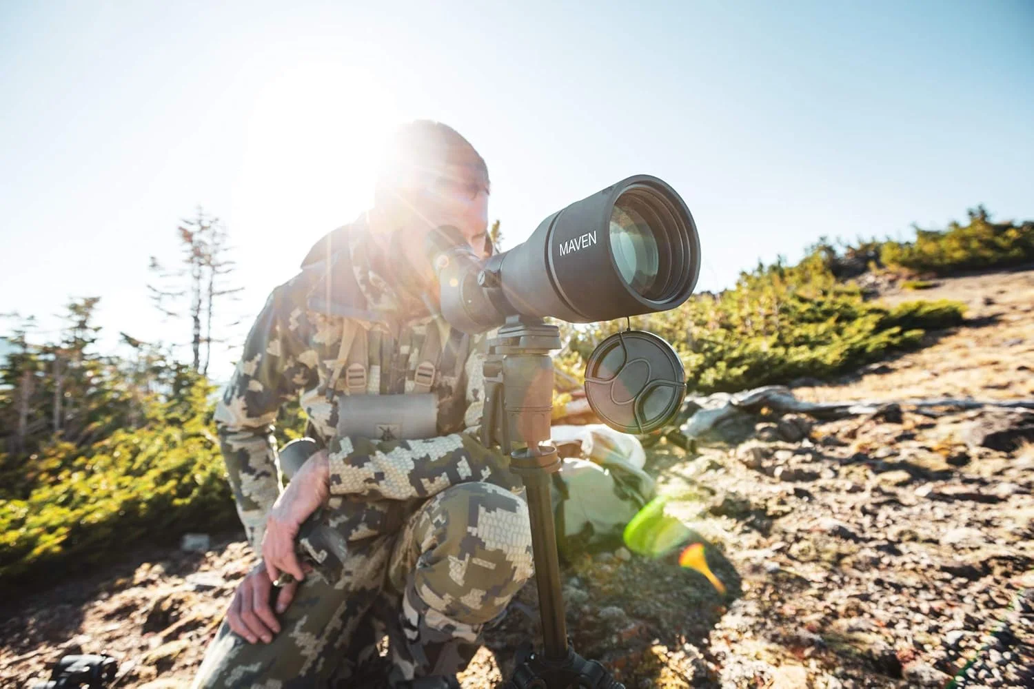 تلسکوپ دیدبانی Maven S.1S 25-50 X 80mm FL، شیشه فلوریت، مشکی/خاکستری تلسکوپ دیدبانی Maven S.1S 25-50 X 80mm FL، شیشه فلوریت، مشکی/خاکستری