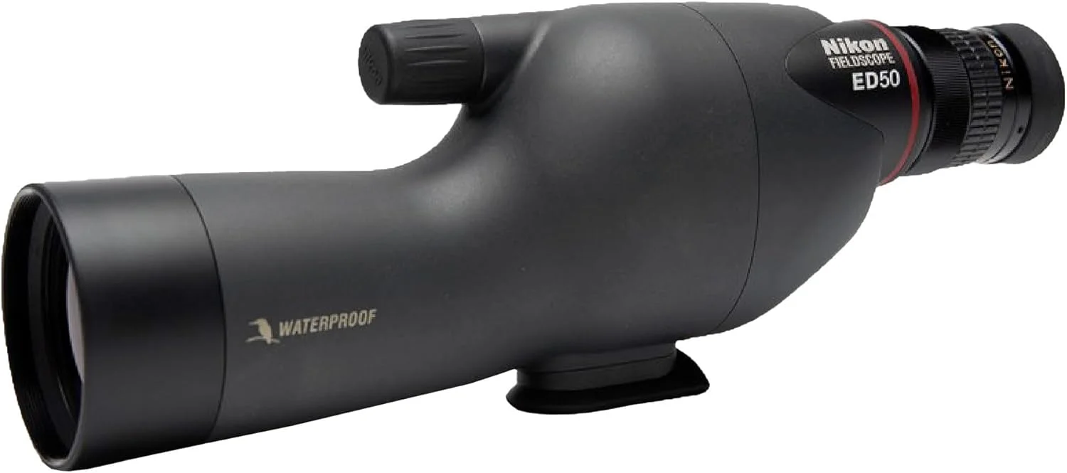تلسکوپ دیدبانی مستقیم NIKON Fieldscope ED50 13-30x50 - شیشه ED ممتاز | اپتیک کاملاً چندلایه | طراحی سبک وزن ضد آب و ضد مه برای تماشای پرندگان، شکار و تیراندازی به هدف تلسکوپ دیدبانی مستقیم NIKON Fieldscope ED50 13-30x50 - شیشه ED ممتاز | اپتیک کاملاً چندلایه | طراحی سبک وزن ضد آب و ضد مه برای تماشای پرندگان، شکار و تیراندازی به هدف