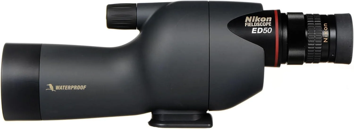 تلسکوپ دیدبانی مستقیم NIKON Fieldscope ED50 13-30x50 - شیشه ED ممتاز | اپتیک کاملاً چندلایه | طراحی سبک وزن ضد آب و ضد مه برای تماشای پرندگان، شکار و تیراندازی به هدف تلسکوپ دیدبانی مستقیم NIKON Fieldscope ED50 13-30x50 - شیشه ED ممتاز | اپتیک کاملاً چندلایه | طراحی سبک وزن ضد آب و ضد مه برای تماشای پرندگان، شکار و تیراندازی به هدف