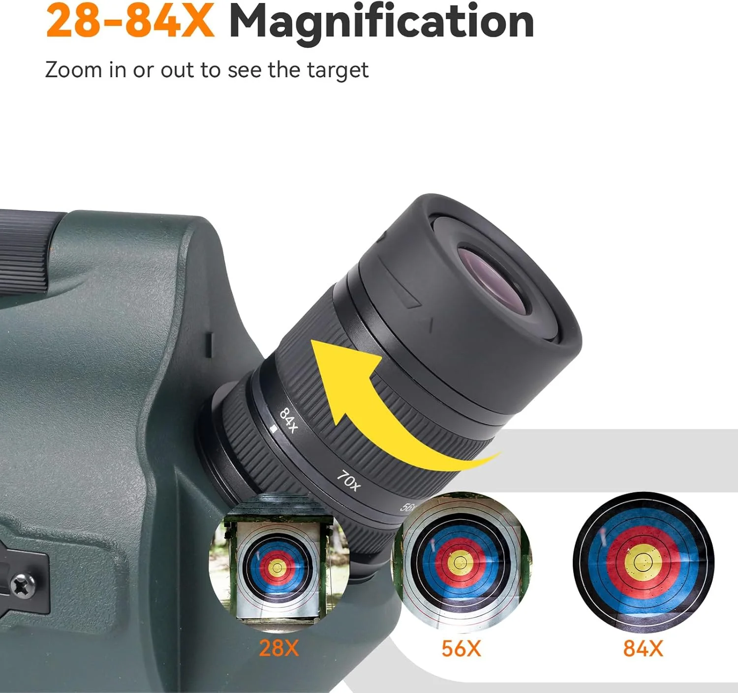 تلسکوپ دیدبانی 28-84X80 مدل SV41Pro به همراه چشمی الکترونیکی بی سیم SC002، کیفیت 1080P HD، زوم دیجیتال، مناسب برای هدف گیری، تماشای پرندگان، استفاده زمینی و نجومی تلسکوپ دیدبانی 28-84X80 مدل SV41Pro به همراه چشمی الکترونیکی بی سیم SC002، کیفیت 1080P HD، زوم دیجیتال، مناسب برای هدف گیری، تماشای پرندگان، استفاده زمینی و نجومی