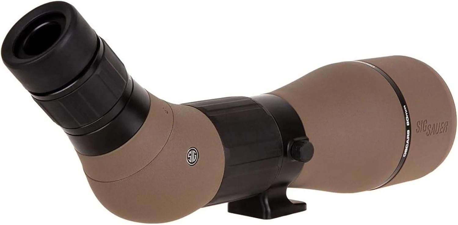 تک چشمی زاویه دار آلومینیومی قابل تنظیم 15 اینچی سیگ زاور OSCAR8 27-55x80mm تاکتیکی شکار، بادوام، سبک وزن، ضد آب و ضد مه | شامل روکش نئوپرن تک چشمی زاویه دار آلومینیومی قابل تنظیم 15 اینچی سیگ زاور OSCAR8 27-55x80mm تاکتیکی شکار، بادوام، سبک وزن، ضد آب و ضد مه | شامل روکش نئوپرن