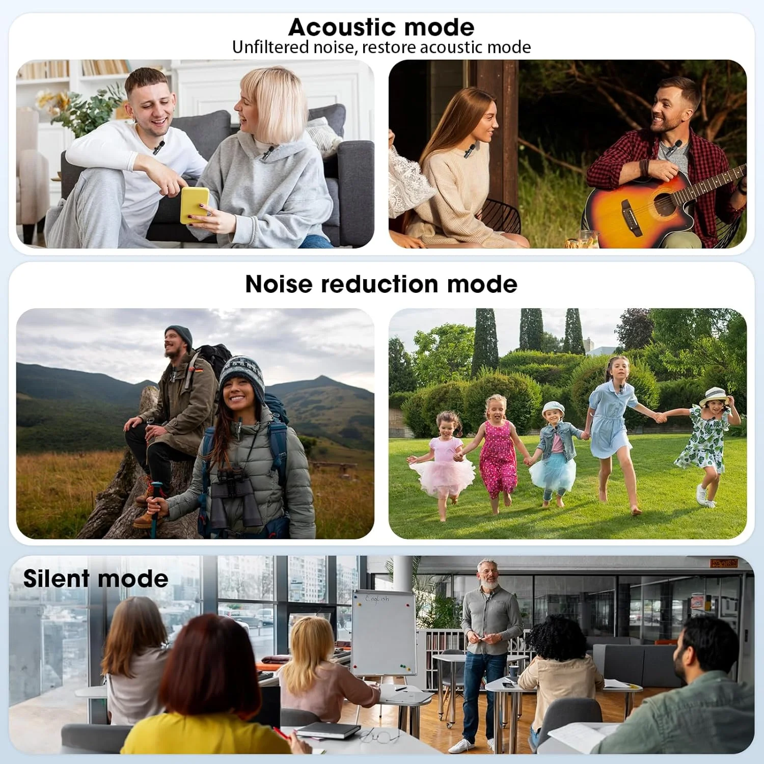 میکروفون یقه ای بی سیم HMKCH 2 در 1 برای موبایل/آیفون/کامپیوتر، میکروفون گیره ای بی سیم برای ضبط ویدیو، ولاگ، تیک تاک، یوتیوب، حذف نویز، میکروفون های Plug-Play میکروفون یقه ای بی سیم HMKCH 2 در 1 برای موبایل/آیفون/کامپیوتر، میکروفون گیره ای بی سیم برای ضبط ویدیو، ولاگ، تیک تاک، یوتیوب، حذف نویز، میکروفون های Plug-Play