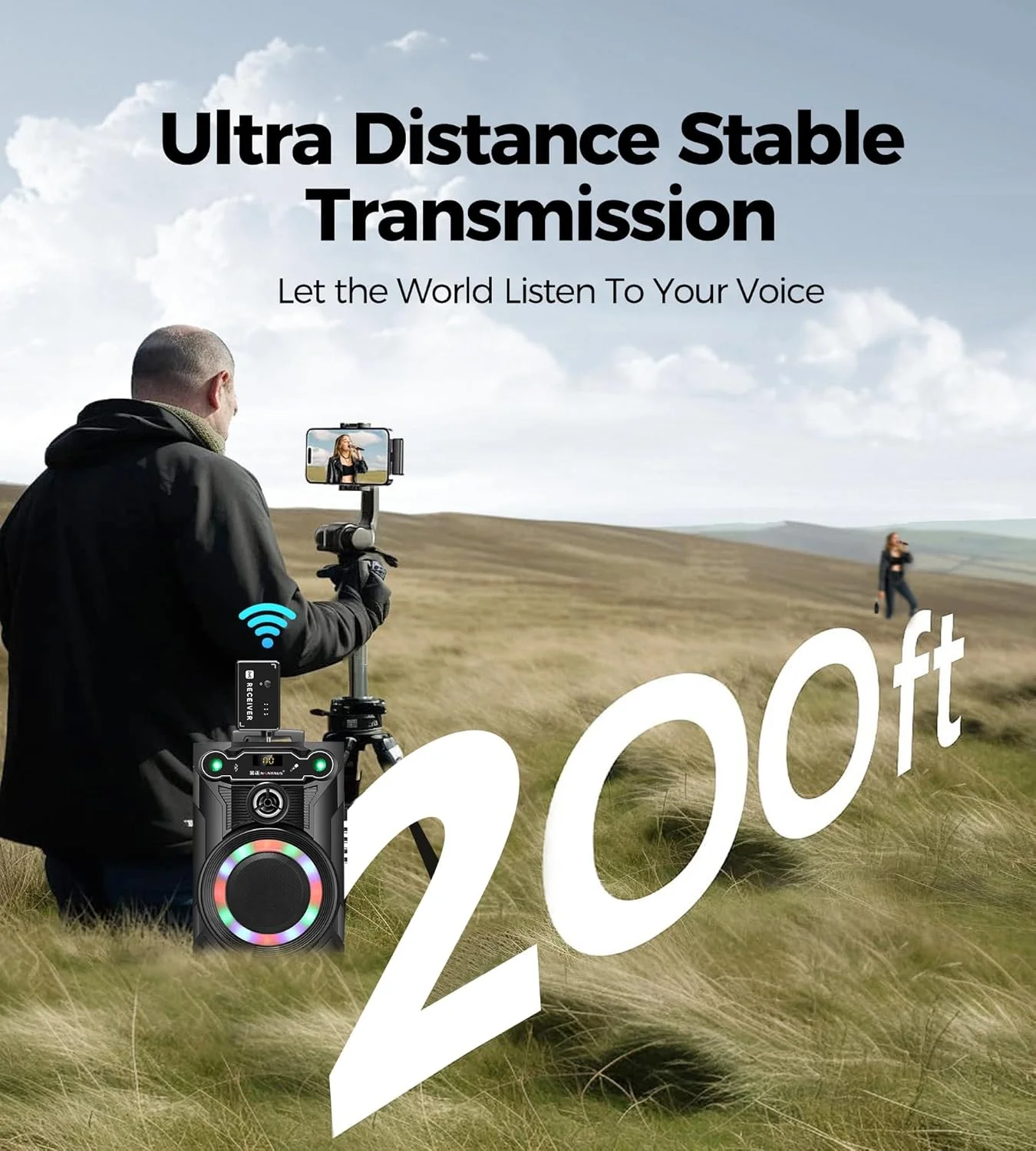 میکروفون کارائوکه، میکروفون با فناوری اتصال تراشه یک به یک، انتقال پایدار، تاخیر کمتر، برای آواز خواندن، میکروفون بی سیم برای مهمانی های خانگی، کلیسا، سخنرانی، عروسی، مهمانی خانگی میکروفون کارائوکه، میکروفون با فناوری اتصال تراشه یک به یک، انتقال پایدار، تاخیر کمتر، برای آواز خواندن، میکروفون بی سیم برای مهمانی های خانگی، کلیسا، سخنرانی، عروسی، مهمانی خانگی