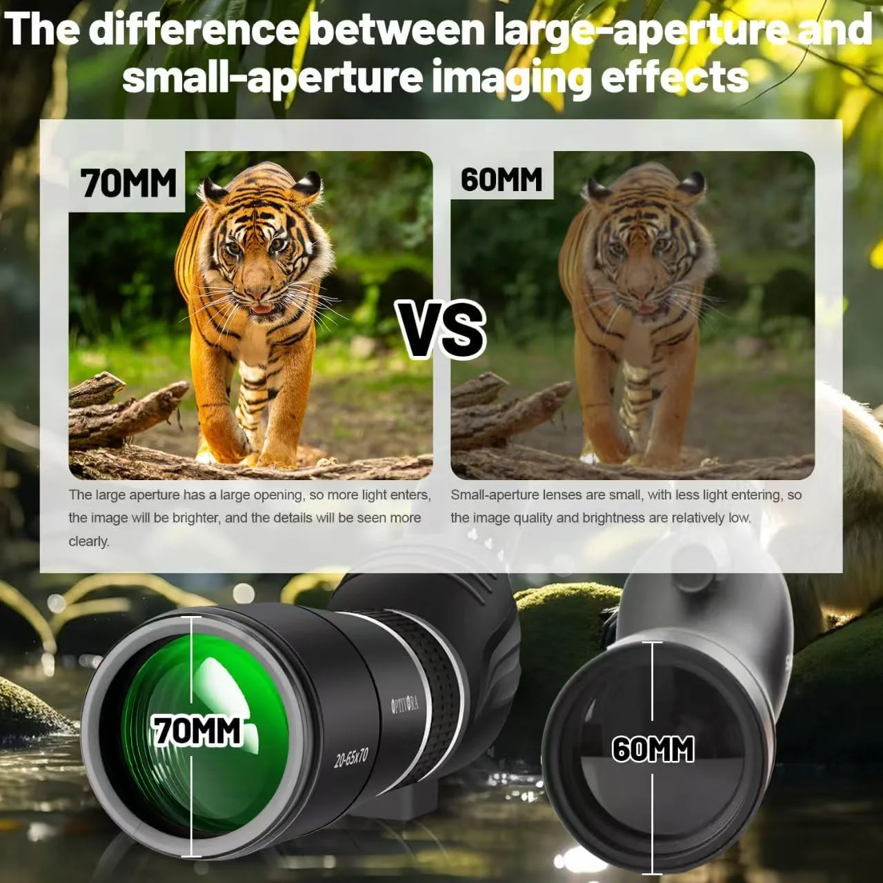 تلسکوپ دیدبانی 20-65x70 به همراه سه پایه، آداپتور تلفن و کیف نگهداری، تلسکوپ پرنده نگری BAK4 با کیفیت بالا، تلسکوپ دیدبانی برای میدان تیراندازی، شکار، تماشای حیات وحش تلسکوپ دیدبانی 20-65x70 به همراه سه پایه، آداپتور تلفن و کیف نگهداری، تلسکوپ پرنده نگری BAK4 با کیفیت بالا، تلسکوپ دیدبانی برای میدان تیراندازی، شکار، تماشای حیات وحش