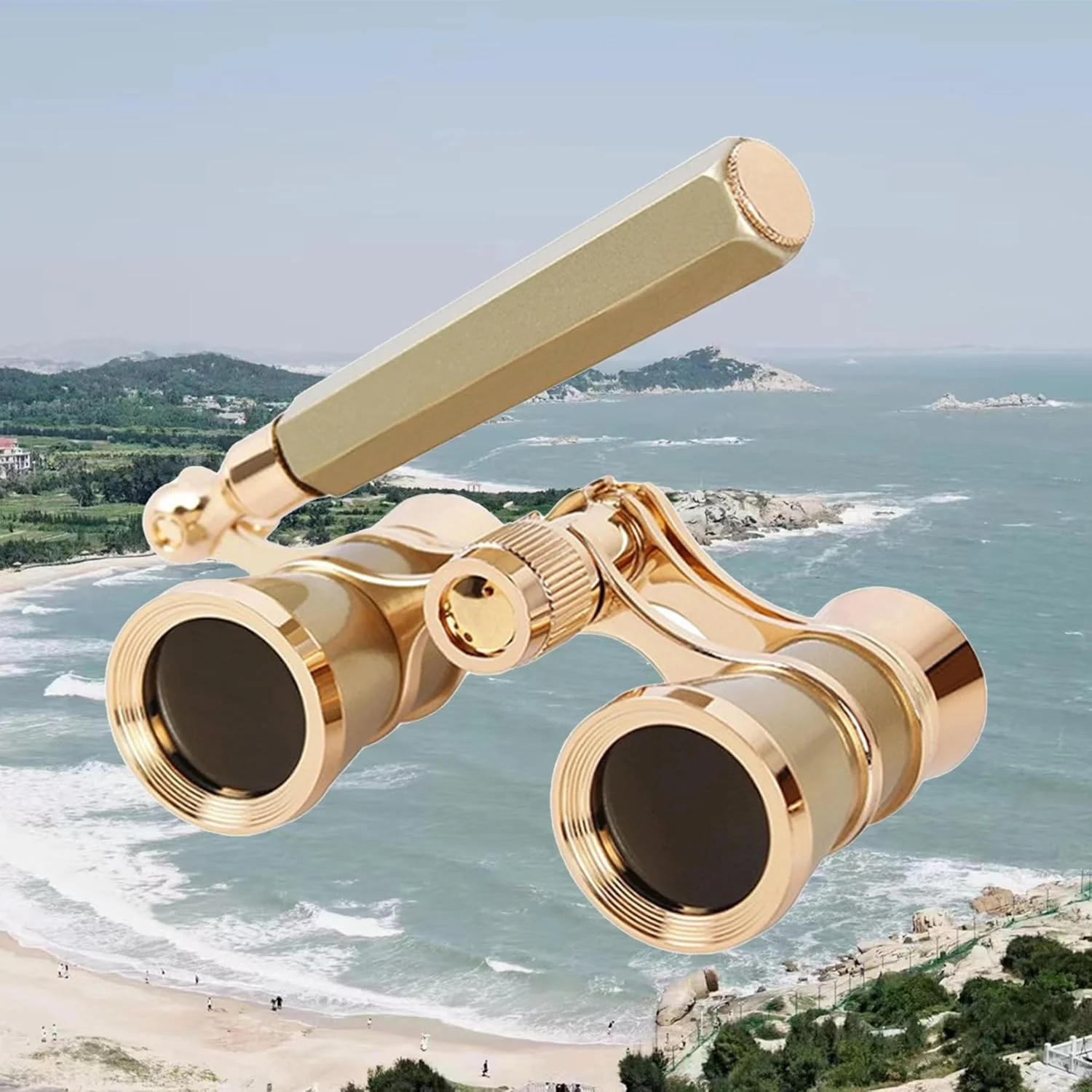 دوربین تئاتر Yourelexit® مدل Opera، 3X25، دوربین دوچشمی کوچک و سبک با دسته تاشو قابل تنظیم، مناسب کنسرت موسیقی و سینما برای بزرگسالان، کودکان و بانوان