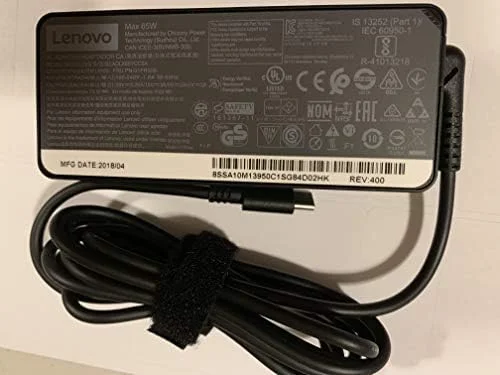 آداپتور AC لنوو USB-Type C با توان 65 وات مدل GX20P92530 مناسب برای لنوو Yoga C930-13, Yoga 920-13, Yoga 730-13, IdeaPad 730s-13