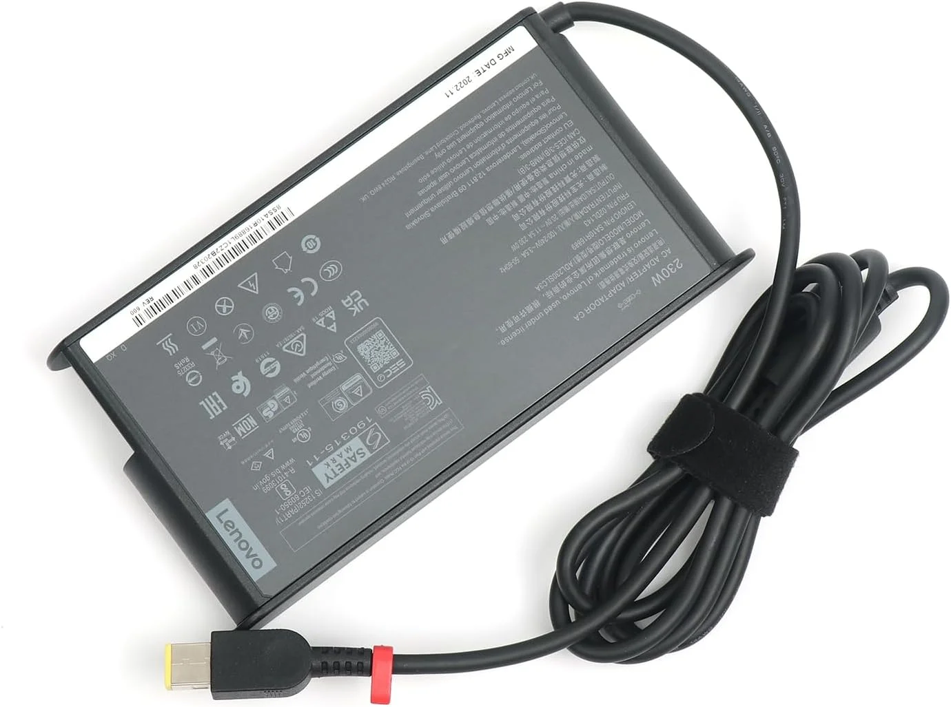 آداپتور AC باریک لنوو 20V 11.5A 230W برای Legion 5i Gen 9 Legion Slim 5 Gen 9 (16 اینچی AMD) ThinkBook 16p Gen 4، سازگار با P/N: ADL230SCC3A, SA10R16890, 02DL144، مشکی