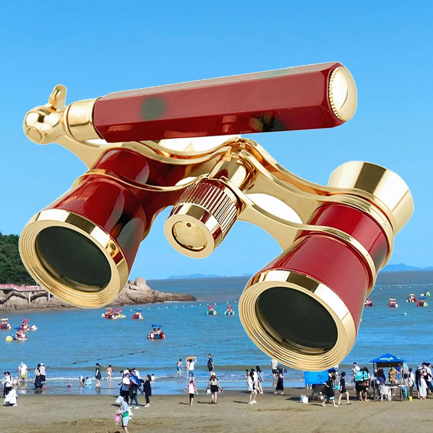 دوربین تئاتر Yourelexit® مدل Opera، دوربین دوچشمی 3X25 با دسته تاشو قابل تنظیم، سبک و جمع و جور، مناسب کنسرت موسیقی و سینما برای بزرگسالان، کودکان و بانوان