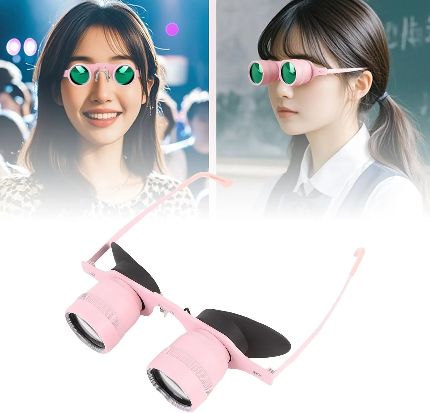 دوربین چشمی دوچشمی Sanpyl برای ماهیگیری، دوربین اپرایی با بزرگنمایی 10 برابر HD برای تماشای پرندگان، کنسرت های ورزشی، تئاتر، با پوشش چشم مسدود کننده نور 360 درجه