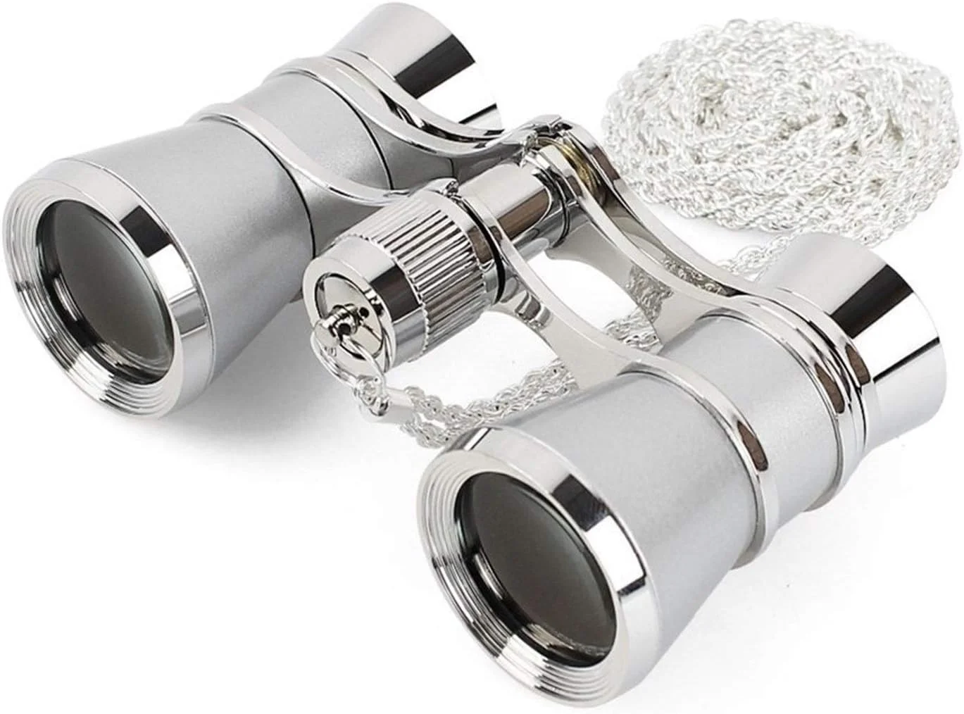 تلسکوپ تک چشمی با قدرت بالا 3X25 تلسکوپ تئاتری بدنه فلزی تاشو با زنجیر و لنز اپتیکال، دوربین دوچشمی شفاف زنانه (مشکی) (قرمز)