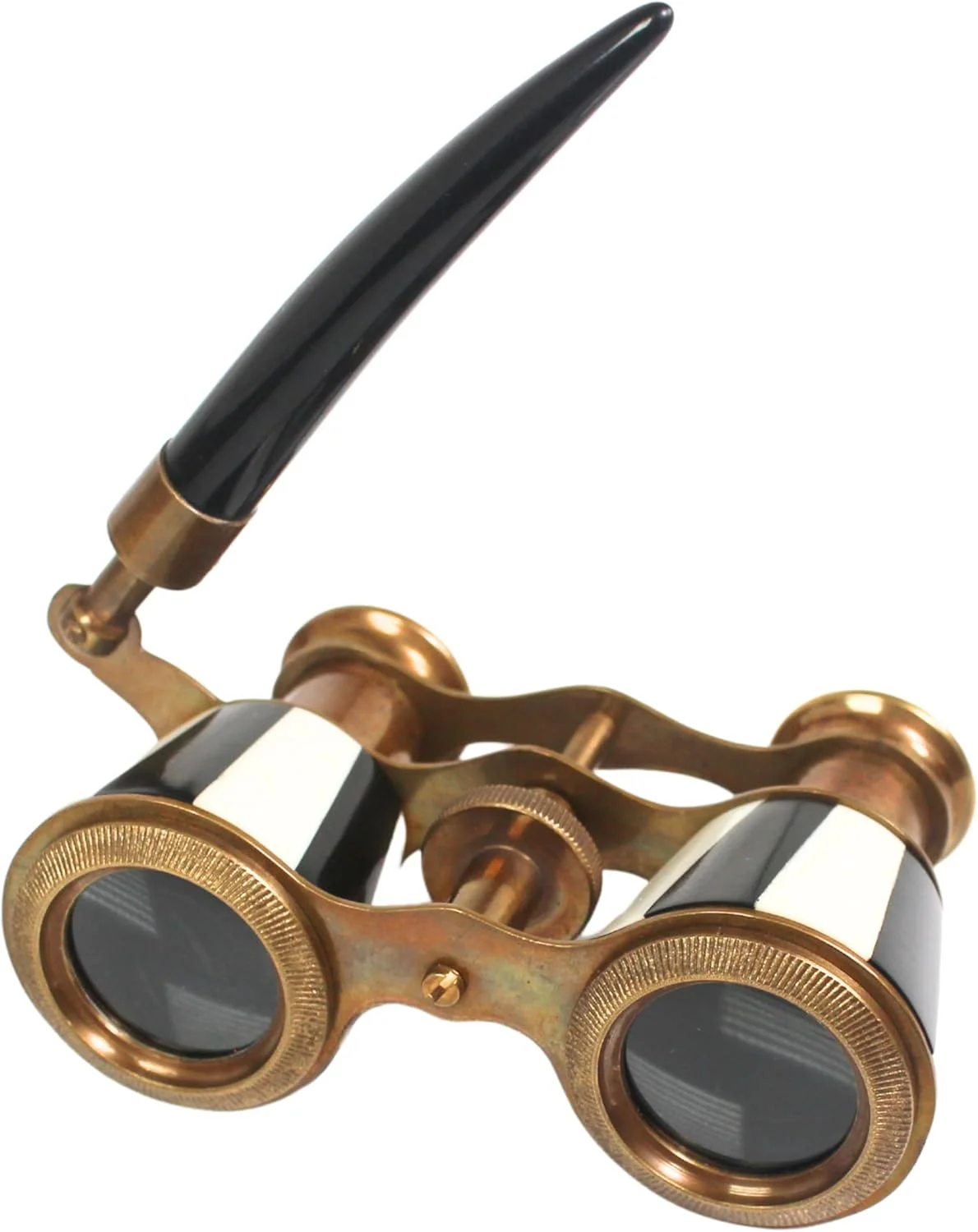 دوربین تئاتر لوکس با دسته - دوربین صحنه برنجی عتیقه با روکش مینای سیاه و سفید - کلکسیونی رترو برای کنسرت ها، هدیه و دکوراسیون منزل دوربین تئاتر لوکس با دسته - دوربین صحنه برنجی عتیقه با روکش مینای سیاه و سفید - کلکسیونی رترو برای کنسرت ها، هدیه و دکوراسیون منزل