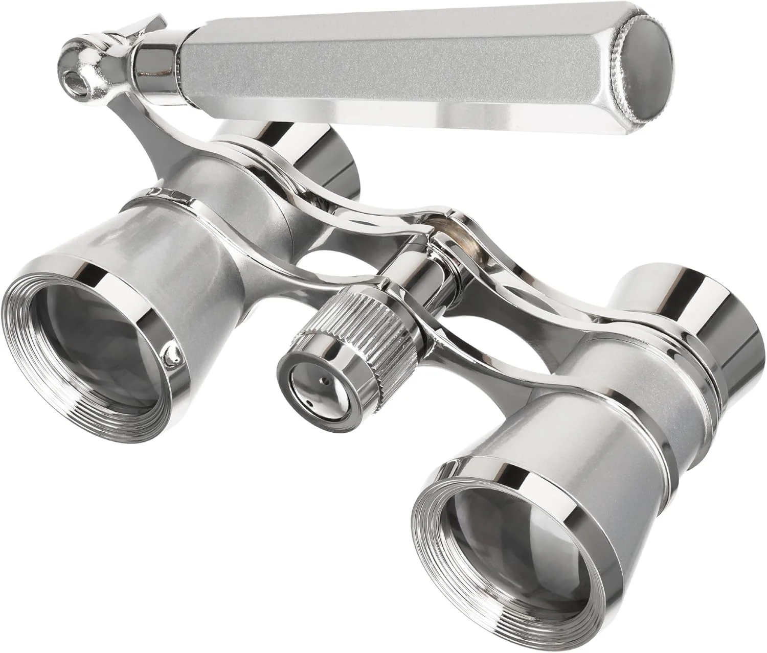 دوربین تئاتر لورنت Levenhuk Broadway 325E 3x25 جمع و جور، سبک و شیک - دوربین شکاری تئاتر با دسته تلسکوپی قابل تنظیم، نقره ای دوربین تئاتر لورنت Levenhuk Broadway 325E 3x25 جمع و جور، سبک و شیک - دوربین شکاری تئاتر با دسته تلسکوپی قابل تنظیم، نقره ای