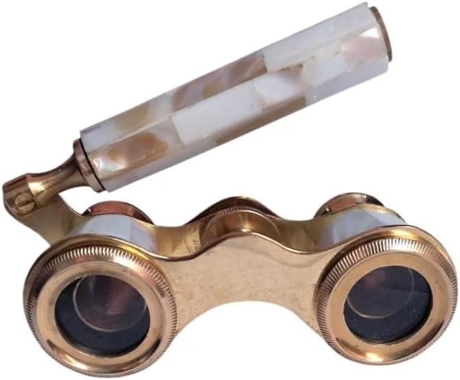 دوربین تئاتری برنجی 3 اینچی، دوربین دوچشمی عتیقه، تک چشمی دست ساز برنجی دوربین تئاتری برنجی 3 اینچی، دوربین دوچشمی عتیقه، تک چشمی دست ساز برنجی