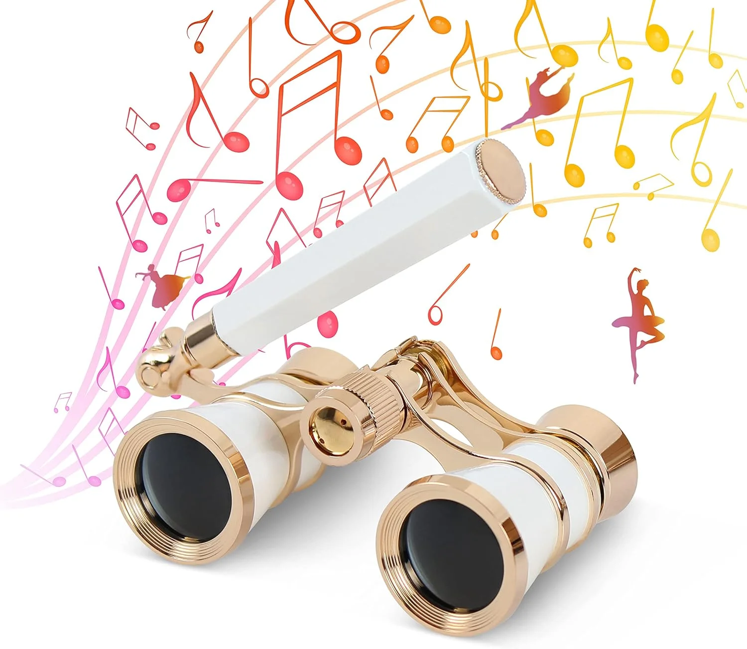 دوربین تئاتر Aomekie 3X25 با دسته، مینی دوربین جمع و جور مناسب کنسرت موسیقی برای بزرگسالان و بانوان (سفید) دوربین تئاتر Aomekie 3X25 با دسته، مینی دوربین جمع و جور مناسب کنسرت موسیقی برای بزرگسالان و بانوان (سفید)