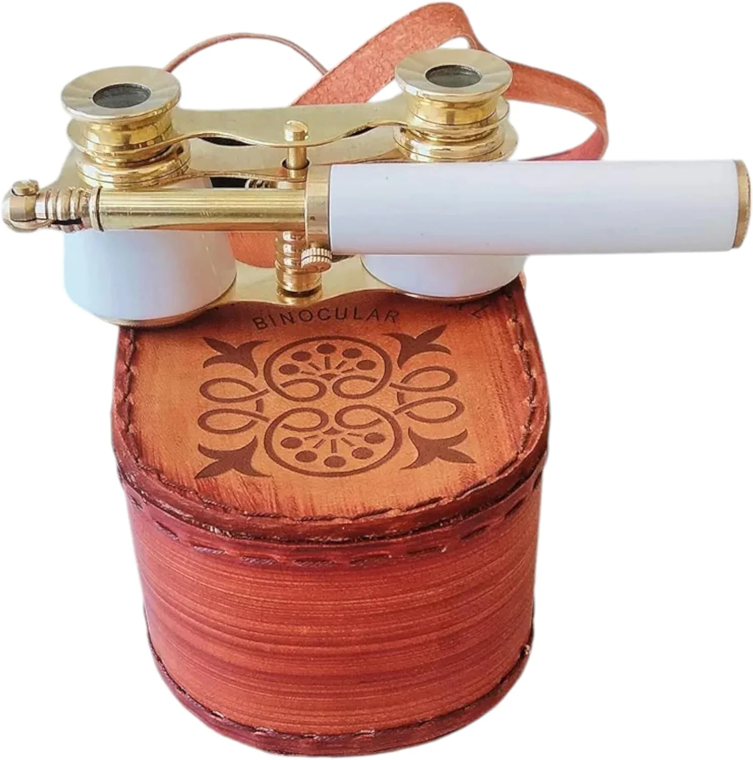 دوربین شکاری برنجی، دوربین تئاتر، دست ساز، رزین سفید، هدیه برای روز زن، روز کریسمس دوربین شکاری برنجی، دوربین تئاتر، دست ساز، رزین سفید، هدیه برای روز زن، روز کریسمس