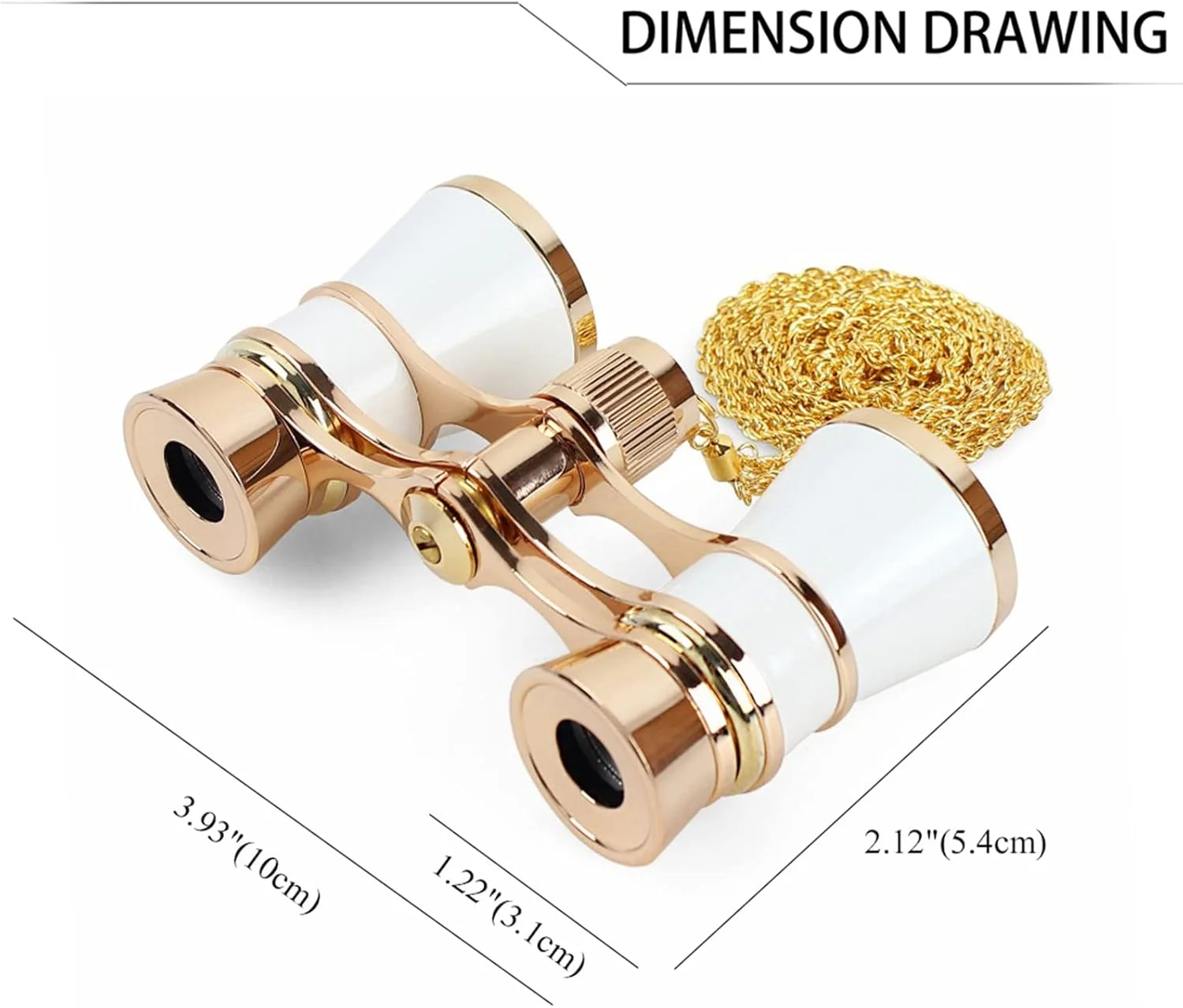 دوربین تئاتر آرونسنت 3X25 مینی جمع و جور با زنجیر برای بزرگسالان، کودکان، زنان، کنسرت موسیقی تئاتر قدیمی