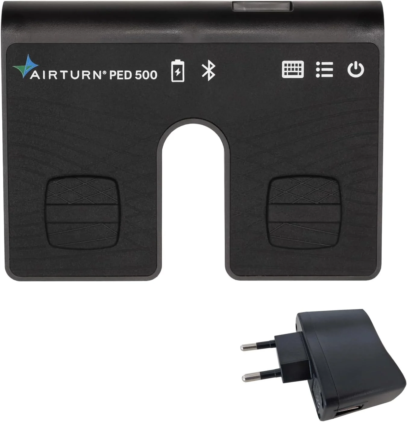 پدال پایی بلوتوث Airturn PED 500 به همراه آداپتور برق USB کیپ درام