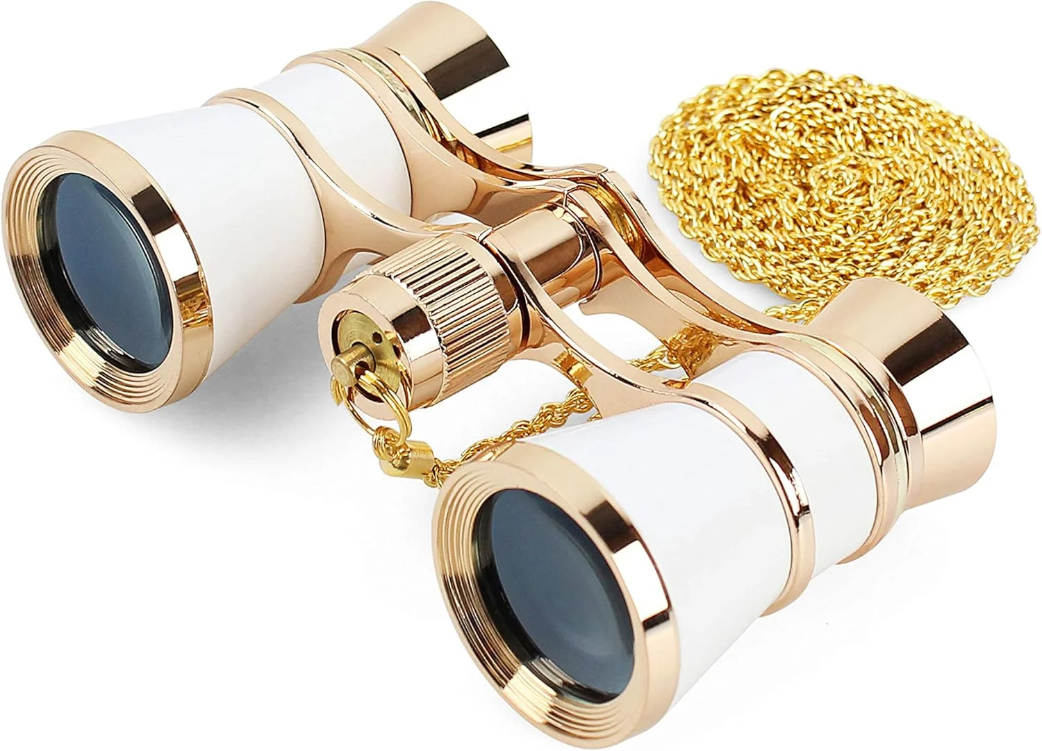 دوربین تئاتر Aomekie 3X25 با زنجیر برای بزرگسالان و بانوان در کنسرت موسیقی (سفید)