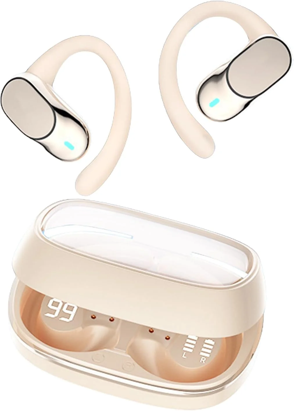 هدفون بی‌سیم، راحت، با طراحی باز | پخش‌کننده قابل حمل برای دویدن، ورزش، شنا، پخش موسیقی