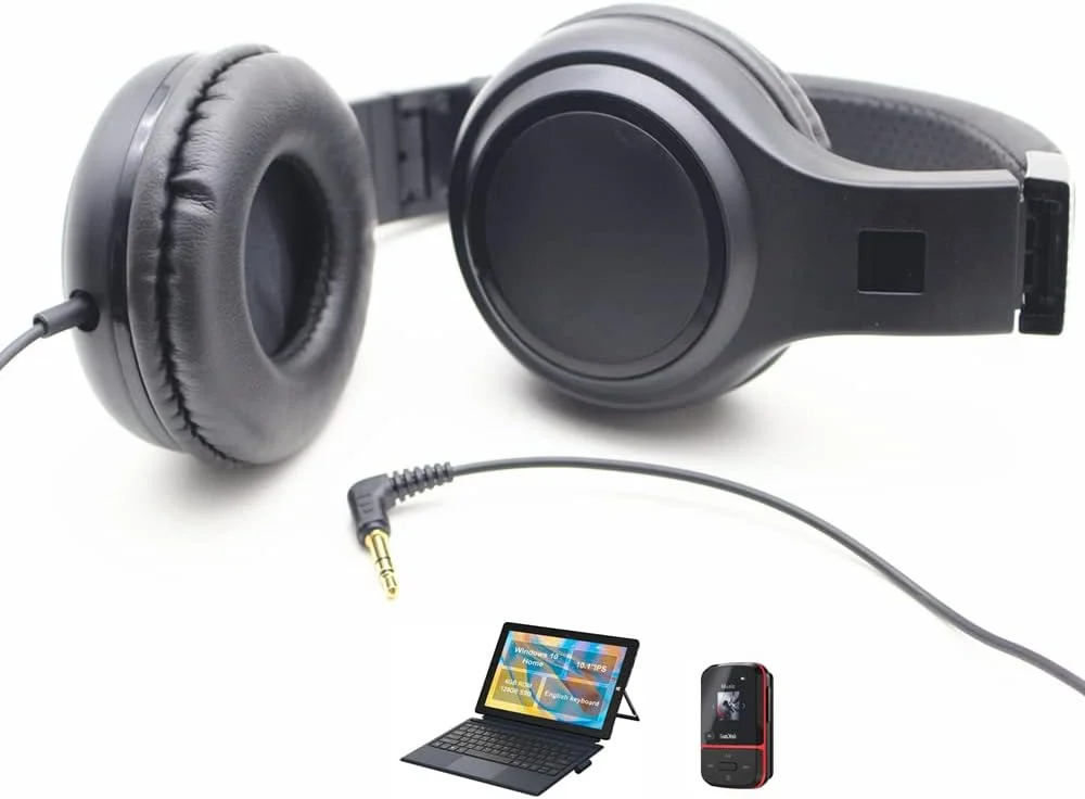 هدفون های روگوشی سیمی تاشو استریو با بیس عمیق، قابل حمل برای کامپیوتر، تلفن های هوشمند، MP3 و MP4 پلیرها هدفون های روگوشی سیمی تاشو استریو با بیس عمیق، قابل حمل برای کامپیوتر، تلفن های هوشمند، MP3 و MP4 پلیرها