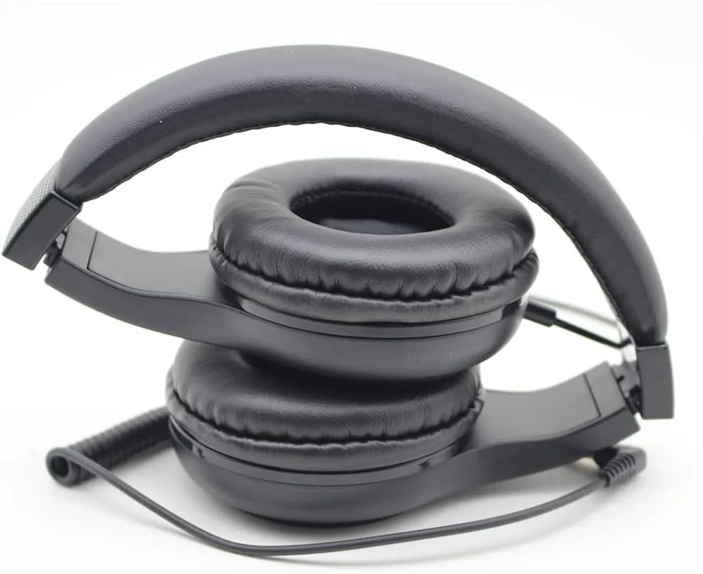 هدفون های روگوشی سیمی تاشو استریو با بیس عمیق، قابل حمل برای کامپیوتر، تلفن های هوشمند، MP3 و MP4 پلیرها