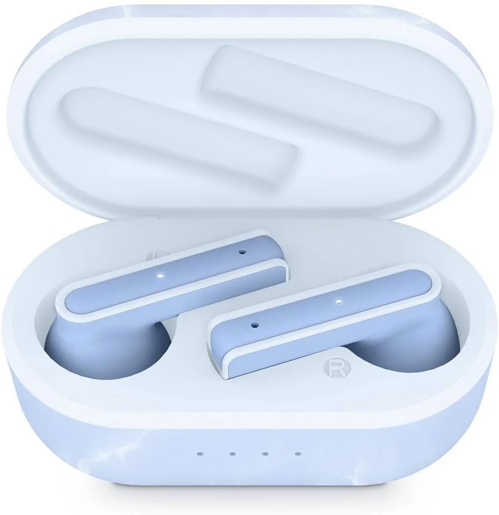 هدفون بی سیم استریو Energy Sistem Senshi Eco با پلاستیک بازیافتی (حسگر مجاورت، دستیار صوتی، 25 ساعت عمر باتری)، آبی