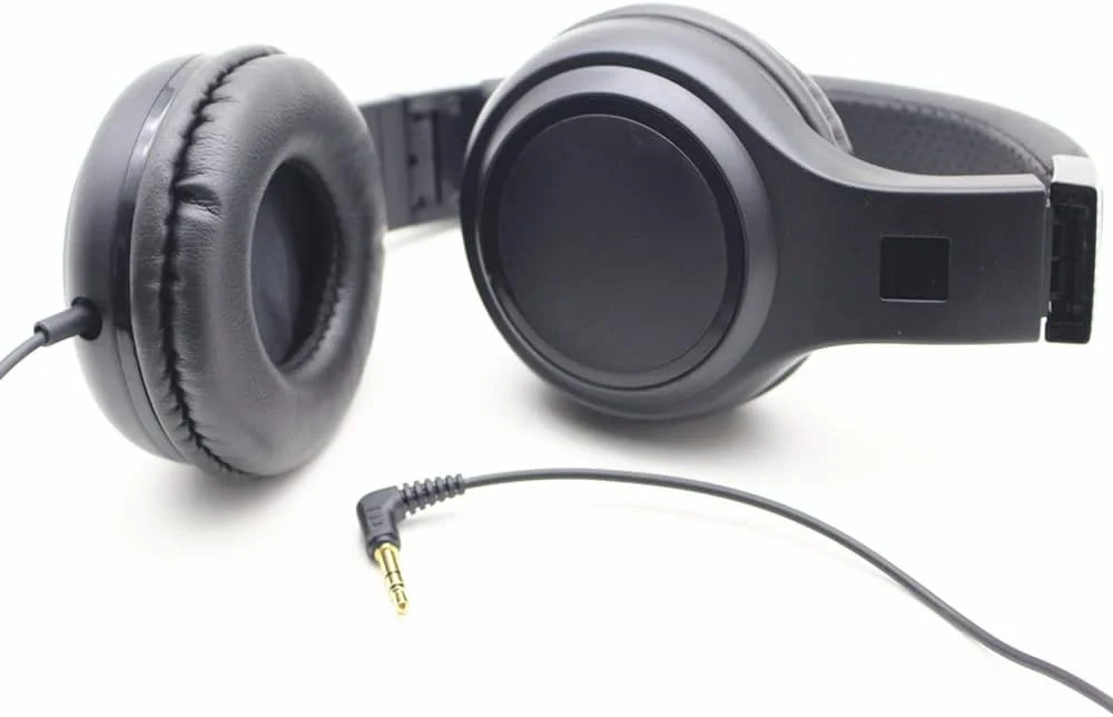 هدفون های روگوشی سیمی تاشو استریو با بیس عمیق، قابل حمل برای کامپیوتر، تلفن های هوشمند، MP3 و MP4 پلیرها