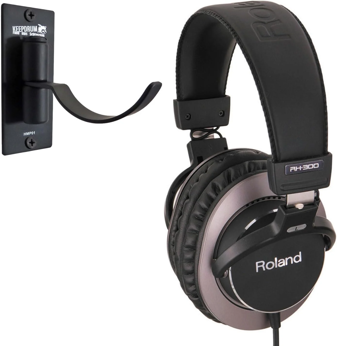 هدفون استودیویی بسته رولند RH-300 + نگهدارنده دیواری هدفون کیپ درام