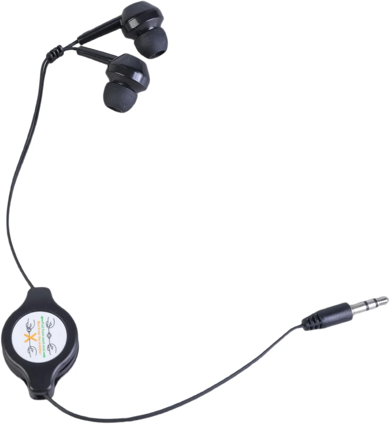 هدفون سیمی جمع‌شونده قابل حمل 3.5 میلی‌متری برای تلفن، MP3 و MP4