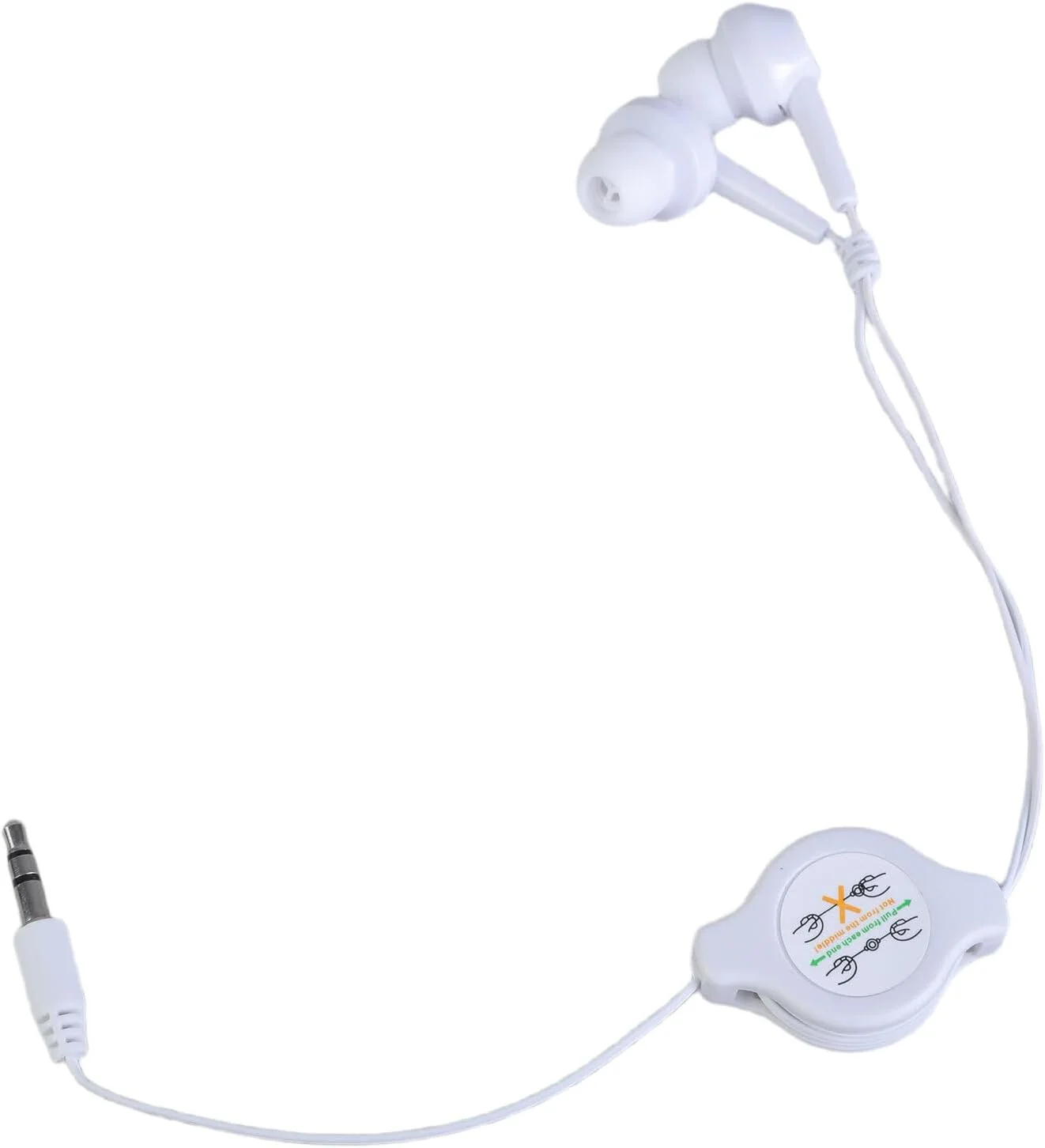 هدفون‌های ۳.۵ میلی‌متری جمع‌شونده قابل حمل با کابل جمع‌شونده، مناسب برای موبایل، ورودی مستقیم، MP3، MP4