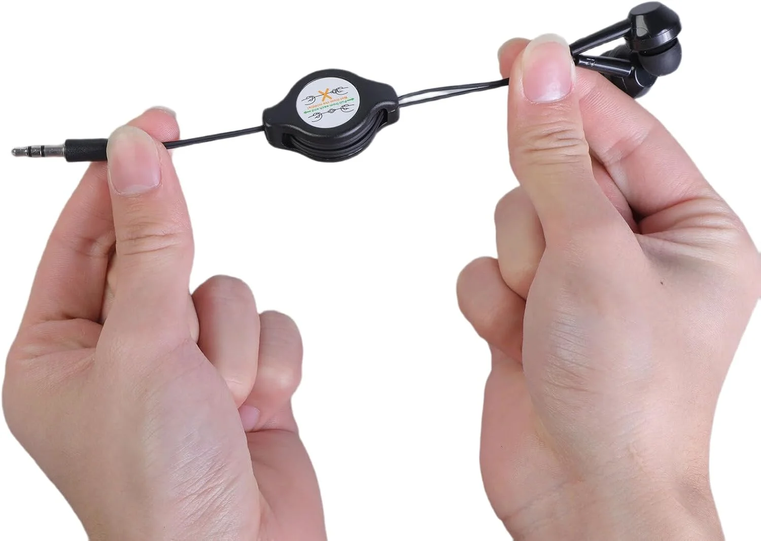 هدفون‌های ۳.۵ میلی‌متری جمع‌شونده قابل حمل با کابل جمع‌شونده، مناسب برای موبایل، ورودی مستقیم، MP3، MP4