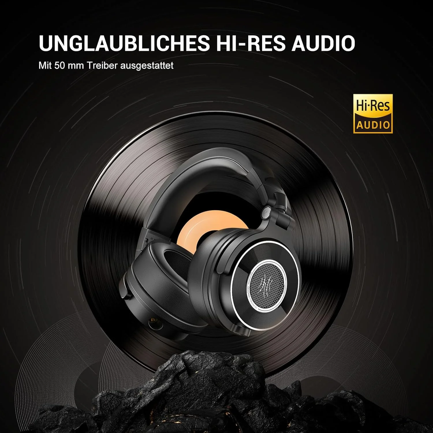 هدفون سیمی OneOdio مدل Monitor 60، هدفون استودیویی حرفه ای بسته 38 اهم، هدفون روگوشی با درایور 50 میلی متری Hi-Res Audio، کابل جداشدنی (3.5 میلی متر / 6.35 میلی متر)، برای پادکست، موبایل، کامپیوتر