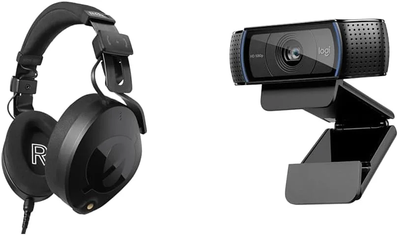 هدفون دور گوشی حرفه ای RØDE NTH-100 و وب کم Logitech C920 HD PRO، فول اچ دی 1080p، میدان دید 78 درجه، فوکوس خودکار