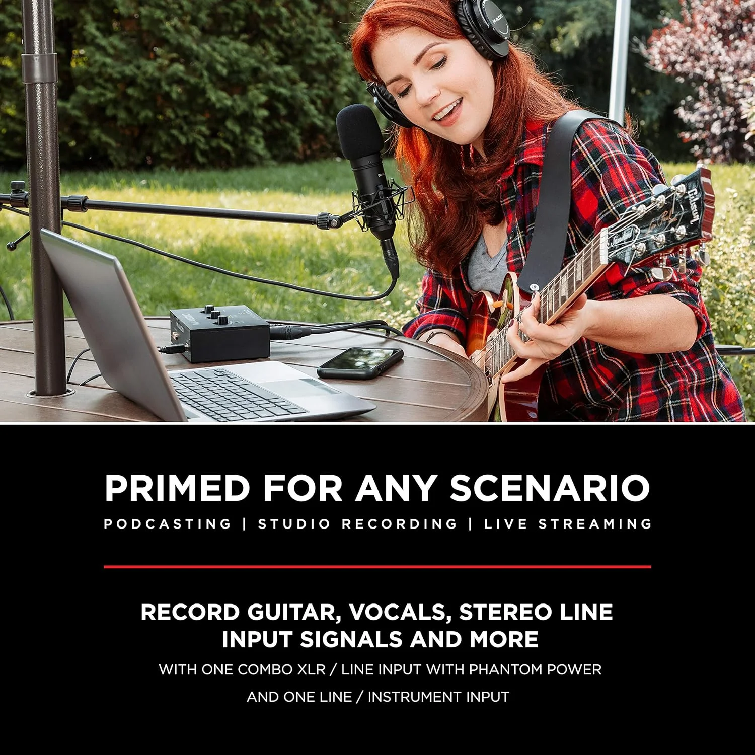 M-Audio M-Track Solo & HDH40 – کارت صدای USB برای ضبط صدا و هدفون استودیویی روگوشی