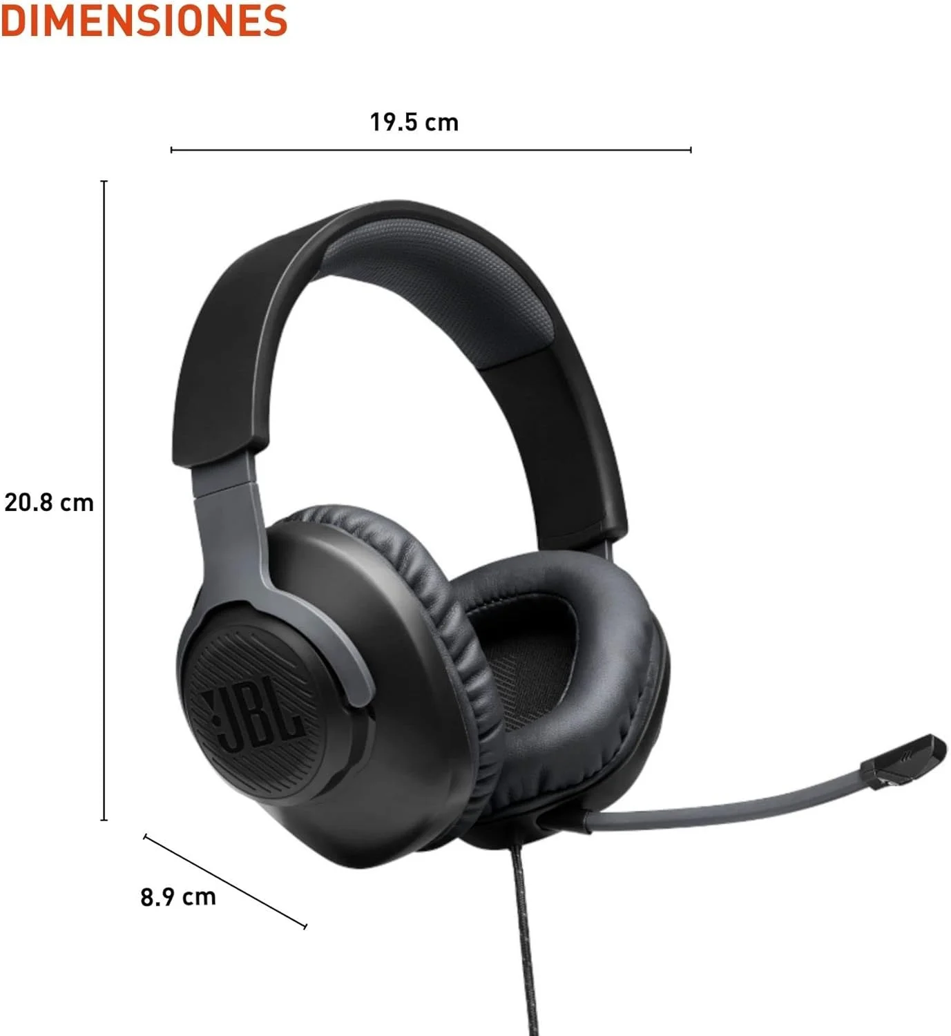 هدفون روگوشی JBL WFH با میکروفون جداشدنی، مشکی