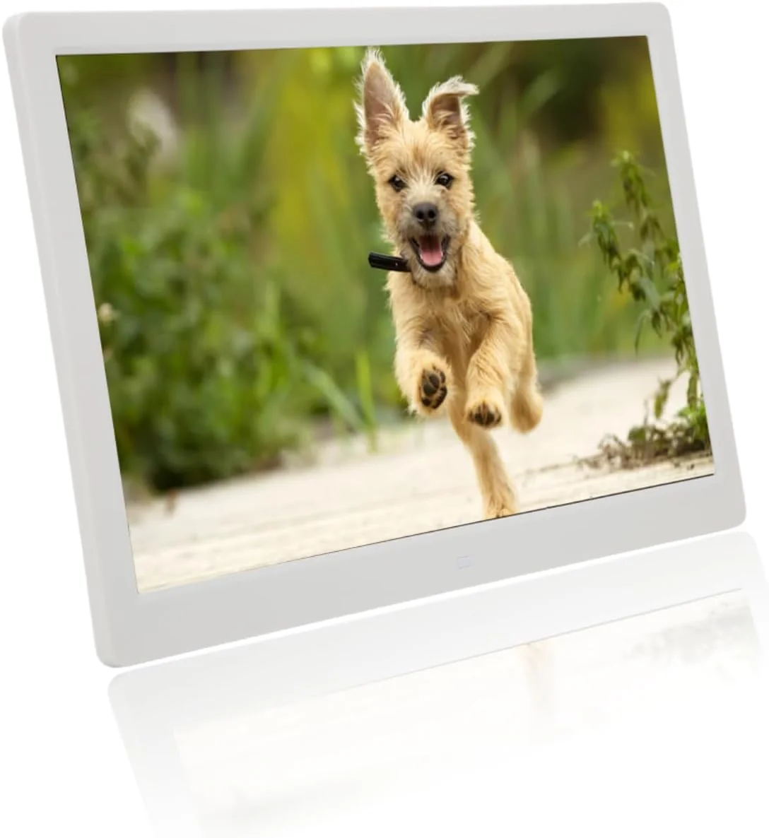 قاب عکس دیجیتال هوشمند Bewinner 15.4 اینچی، صفحه نمایش LED HD با حافظه 16 گیگابایتی - قاب عکس دارای WiFi با قابلیت اشتراک گذاری عکس از طریق برنامه، چرخش خودکار برای خانه، دفتر، دوستان و خانواده
