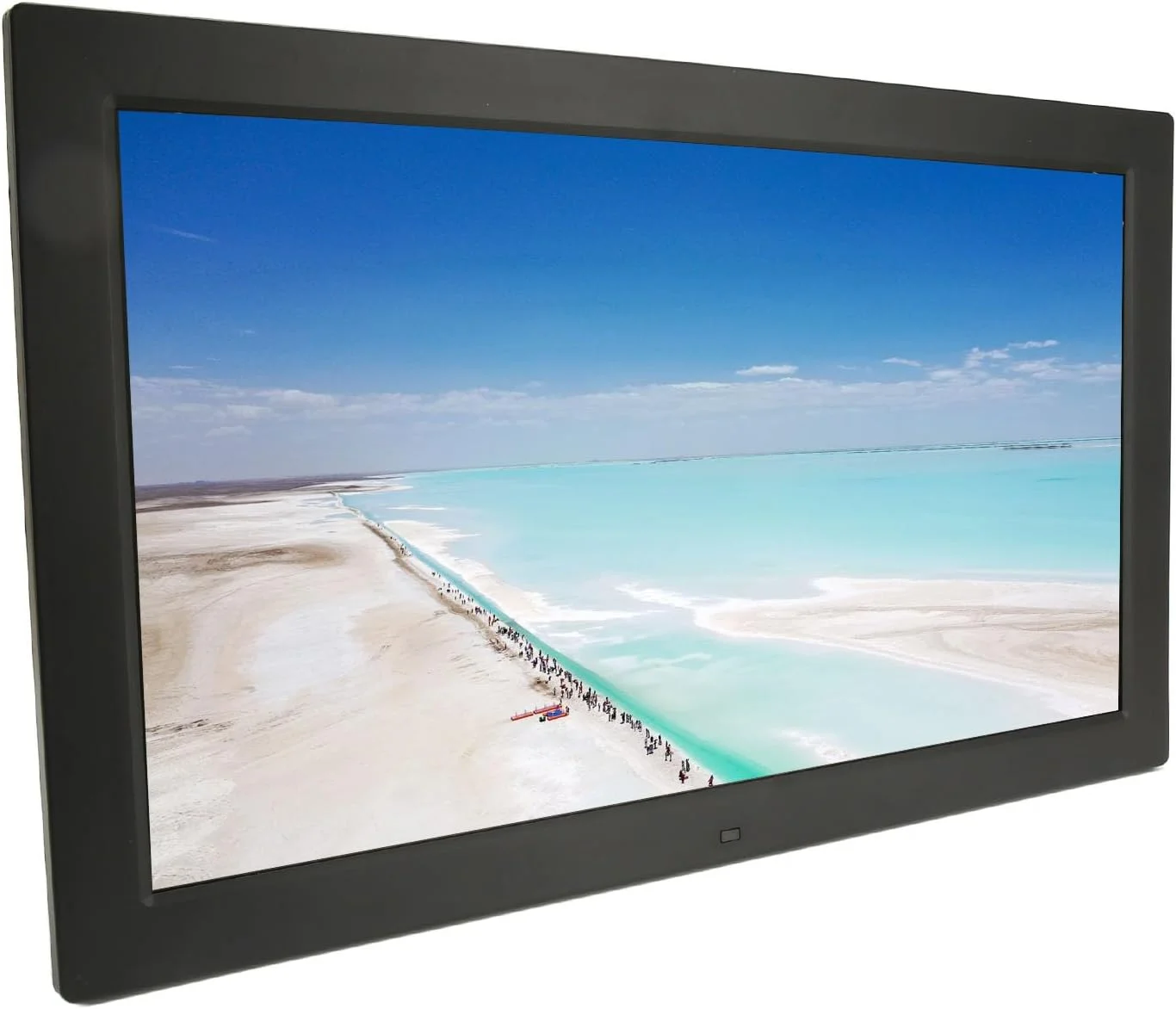 قاب عکس دیجیتال 18.5 اینچی Bewinner، صفحه نمایش 16:9 HD 1366x768 با کنترل از راه دور، به اشتراک گذاری عکس و فیلم، هدیه ای برای دوستان و خانواده (دوشاخه UK 100-240V)