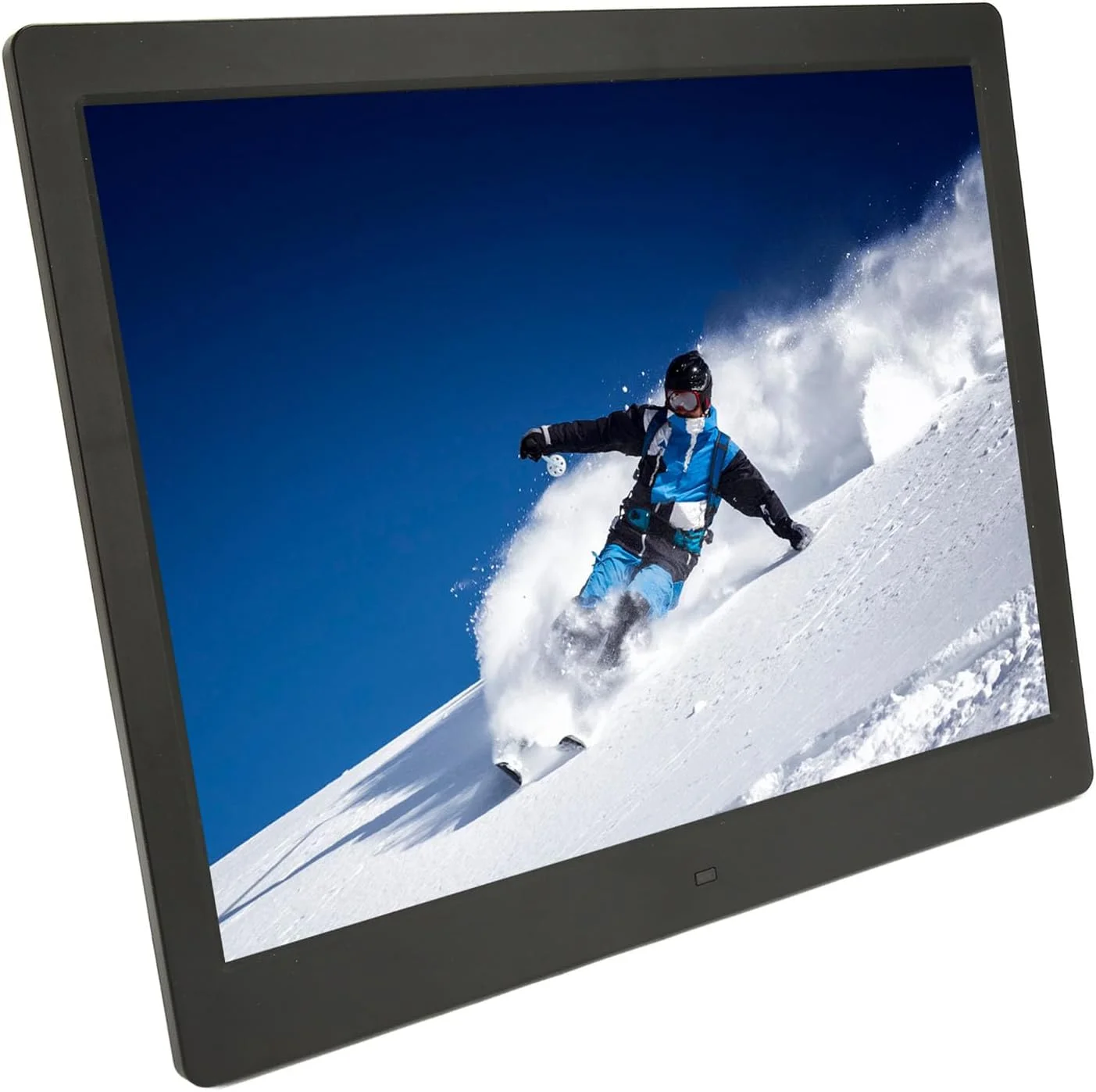 قاب عکس دیجیتال هوشمند 16 اینچی Bewinner، صفحه نمایش 4:3 با رزولوشن 1600X1200، قاب عکس الکترونیکی با کنترل از راه دور، تقویم زمان پخش موسیقی و ویدیو (مشکی)