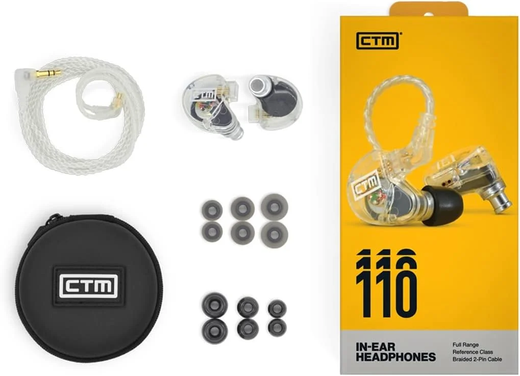 هدفون مانیتور داخل گوشی CTM CE110 + دستمال پولیش keepdrum